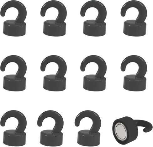 Magnets Push Pin for Classroom for Whiteboard, Magnet Hooks for Hanging Files, Reminders, Photos and More 12 Pack Grey in Saudi Arabia