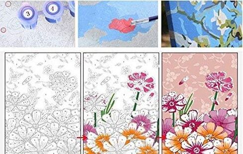 Sonby Wine Bar Girl Paint by Numbers Kits for Adult Kids DIY Painting by Number for Home Wall Decor,16"x20" Unmounted in Kuwait