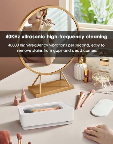 منظف ​​المجوهرات بالموجات فوق الصوتية، آلة تنظيف احترافية محمولة بالموجات فوق الصوتية لنظارات العين، حزام الساعة، القرط، القلائد، الخاتم، فرشاة المكياج، خزان من الفولاذ المقاوم للصدأ 304 in Kuwait