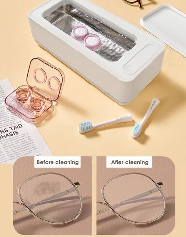 منظف ​​المجوهرات بالموجات فوق الصوتية، آلة تنظيف احترافية محمولة بالموجات فوق الصوتية لنظارات العين، حزام الساعة، القرط، القلائد، الخاتم، فرشاة المكياج، خزان من الفولاذ المقاوم للصدأ 304 in Kuwait