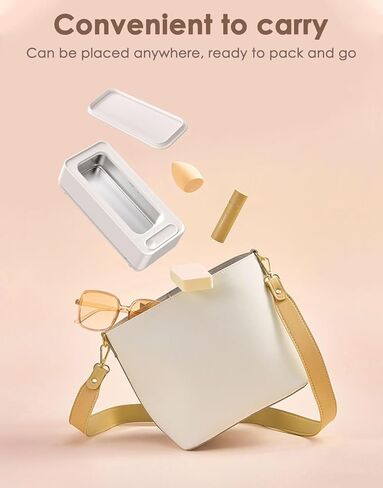 منظف ​​المجوهرات بالموجات فوق الصوتية، آلة تنظيف احترافية محمولة بالموجات فوق الصوتية لنظارات العين، حزام الساعة، القرط، القلائد، الخاتم، فرشاة المكياج، خزان من الفولاذ المقاوم للصدأ 304 in Kuwait