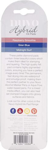 Tonic Studios Nuvo Diamond Hybrid Ink Pads 3/Pkg-Blue Blossom in Saudi Arabia