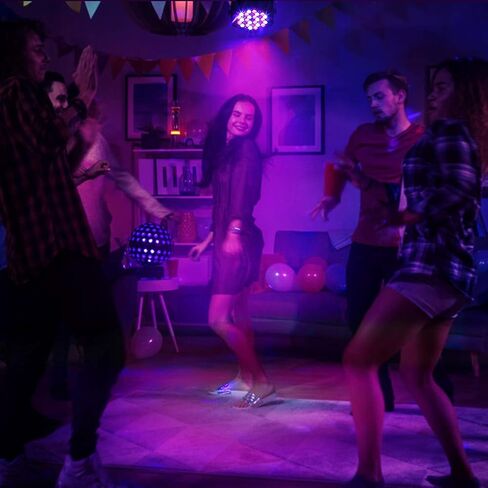 حزمة من قطعتين من إضاءة المسرح RGB، 36 LED Dj Par Lights، إضاءة للأحداث، تنشيط الصوت، التحكم عن بعد وDMX، لحفلات الزفاف، الحفلات، الحفلات الموسيقية، المهرجانات in Kuwait