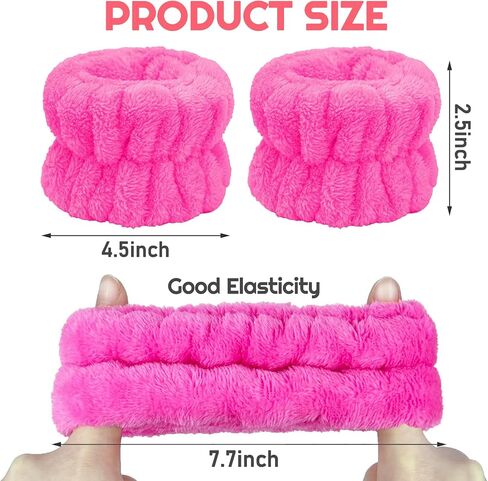 Face Washing Wristbands-Absorbent Wristband for Washing Face Microfiber Wrist Wash Band Towel, Makeup Skincare Prevent Liquids Spilling Down Arm (Purple) in Saudi Arabia