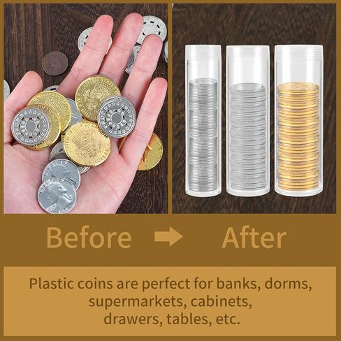 35 قطعة من أنابيب العملات المعدنية بأحجام متنوعة، 20 أنبوبًا لتخزين العملات المعدنية، 10 أنابيب عملات معدنية ربع سنوية، 5 أنابيب تخزين العملات المعدنية بنصف دولار، أنابيب عملات بلاستيكية شفافة، أنابيب عملات معدنية من النيكل in Kuwait
