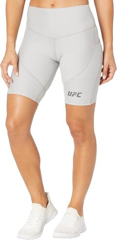 UFC 9" Extreme Workout Shorts for Women – Mid-Rise Waistline – Left Media Pocket – Exposed Seams - Polyester in Saudi Arabia