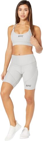 UFC 9" Extreme Workout Shorts for Women – Mid-Rise Waistline – Left Media Pocket – Exposed Seams - Polyester in Saudi Arabia