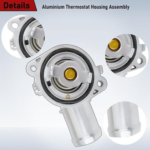 مجموعة مبيت ترموستات تبريد المبرد من الألومنيوم لسيارة دودج دورانجو 2011-2014 3.6L لسيارة دودج جراند كارافان 2011-2017 يستبدل 5184570AH in Kuwait