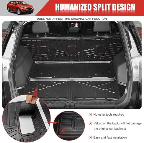 Cargo Mat Fit for 2018-2024 Chevrolet Equinox&GMC Terrain Backrest Mat TPE Material Cargo Liner for 2018-2024 Chevy Equinox/GMC Terrain(Backrest Mat) in Saudi Arabia