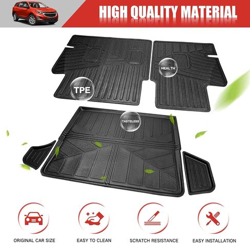 Cargo Mat Fit for 2018-2024 Chevrolet Equinox&GMC Terrain Backrest Mat TPE Material Cargo Liner for 2018-2024 Chevy Equinox/GMC Terrain(Backrest Mat) in Saudi Arabia