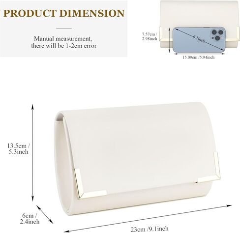 حقيبة كلاتش للسيدات للسهرة، حقيبة يد أنيقة لحفلات الزفاف الرسمية وحفلات الزفاف in Kuwait