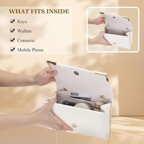 حقيبة كلاتش للسيدات للسهرة، حقيبة يد أنيقة لحفلات الزفاف الرسمية وحفلات الزفاف in Kuwait