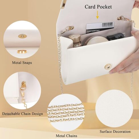 حقيبة كلاتش للسيدات للسهرة، حقيبة يد أنيقة لحفلات الزفاف الرسمية وحفلات الزفاف in Kuwait