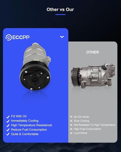 ECCPP A/C Compressor with Clutch 1994-1996 Fit for Buick Commercial Chassis 5.7L CO 20178GLC AC Compressor in Saudi Arabia