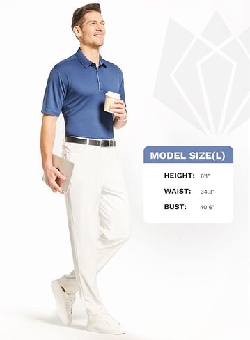 FitsT4 الرياضة رجالي جولف قمصان بولو قصيرة الأكمام الرطوبة فتل أنيق بياقة أكتيفيوير أداء قمصان بولو غير رسمية in Kuwait