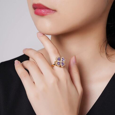 Weinuo Jewelry 925 الفضة الاسترليني أو الذهب مطلي القلق الدائري تململ خواتم للنساء خواتم جوهرة للفتيات في سن المراهقة أوبال متعدد الألوان مكعب زركونيا الدوار الدائري حجم 5 6 7 8 9 10 11 12 in Kuwait