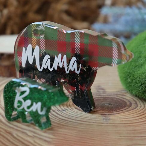 Mama and Baby Keychain Resin Silicone Molds Set with Key Chain Rings Alpaca Bear Elephant for Epoxy Jewelry Casting Kit 18-Count in Saudi Arabia