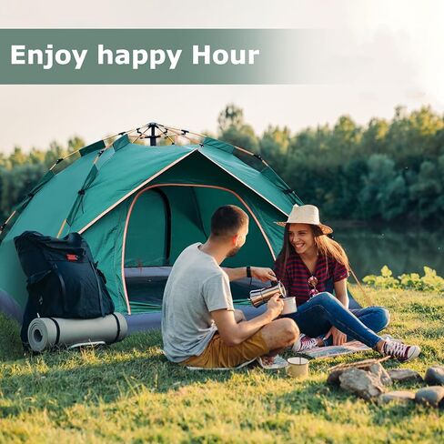 خيام OSWIN تتسع لـ 3-4 أشخاص - خيام تخييم على شكل قبة، خيام منبثقة، خيام فورية، خيام تحمل على الظهر للرياح والمطر، خيام الفصول الأربعة in Kuwait