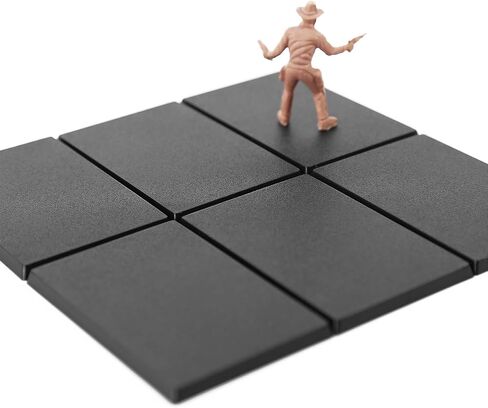 Evemodel Rectangle Model Bases Black Plastic for Wargames Table Top (25 * 50mm-40pcs) in Saudi Arabia