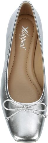 XAPPEAL Avery - Women's Slip-On Square Toe Ballet Flat with Bow in Saudi Arabia
