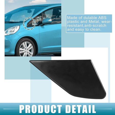 الجبهة اليسرى اليمنى الباب مرآة الزاوية واقيات الطين غطاء مثلث لهوندا صالح 2009-2013 البلاستيك الأسود 1 زوج in Kuwait