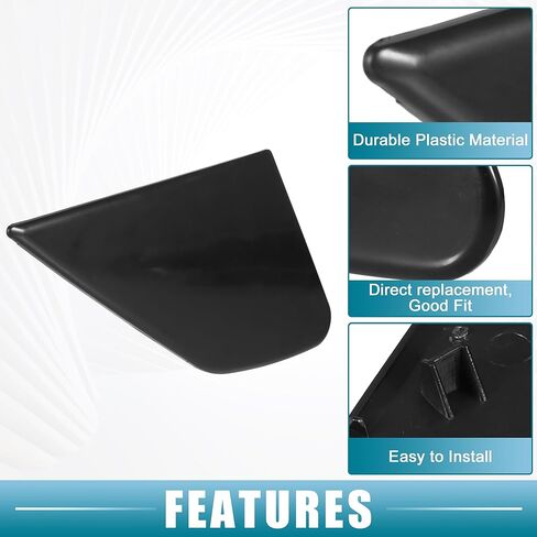 الجبهة اليسرى اليمنى الباب مرآة الزاوية واقيات الطين غطاء مثلث لهوندا صالح 2009-2013 البلاستيك الأسود 1 زوج in Kuwait