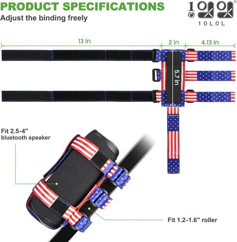 10L0L Golf Cart Portable Speaker Mount with Adjustable Strap, Outdoor Bluetooth Wireless Speaker Holder in Saudi Arabia