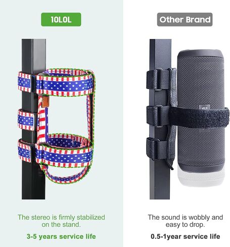 10L0L Golf Cart Portable Speaker Mount with Adjustable Strap, Outdoor Bluetooth Wireless Speaker Holder in Saudi Arabia