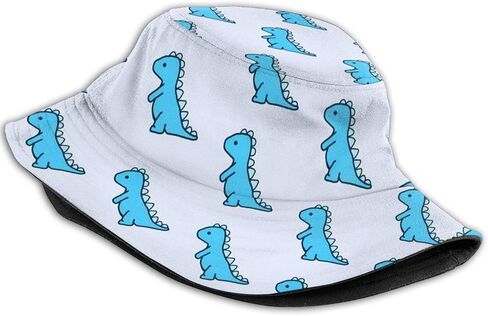 قبعة دلو للجنسين من Little Blue Dinosaur قبعات صيفية للسفر والشاطئ والشمس في الهواء الطلق in Kuwait