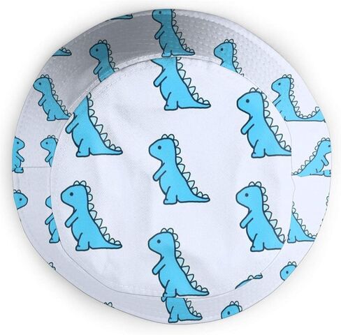 قبعة دلو للجنسين من Little Blue Dinosaur قبعات صيفية للسفر والشاطئ والشمس في الهواء الطلق in Kuwait