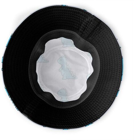 قبعة دلو للجنسين من Little Blue Dinosaur قبعات صيفية للسفر والشاطئ والشمس في الهواء الطلق in Kuwait