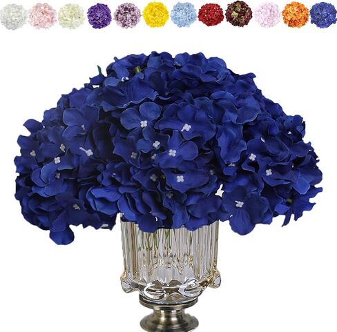 10 عبوات من زهور الكوبية الاصطناعية من Luyue زهرة حرير أرجوانية مع جذع تشكيلة زهور كبيرة لتزيين المنزل قطعة مركزية لحفلات الزفاف in Kuwait