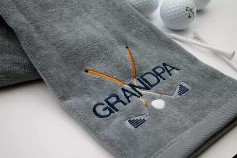 Mulligan | Funny Golf Towel for Men or Woman Golfer Gifts - Embroidered Tri-fold Golf Towel for Golf Bags, Golf Accessories, Novelty | Birdie in Saudi Arabia