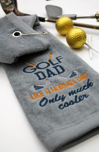 Mulligan | Funny Golf Towel for Men or Woman Golfer Gifts - Embroidered Tri-fold Golf Towel for Golf Bags, Golf Accessories, Novelty | Birdie in Saudi Arabia