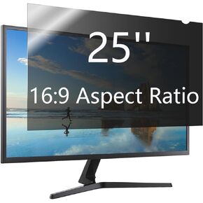 25 Inch Privacy Screen Filter for Widescreen Monitor (16:9 Aspect ratio) - Please Measure Carefully!