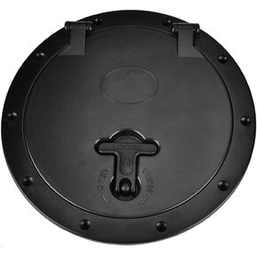 Kayak Boat Hatch Cover, Deck Plate Kit Including 8 Inch Hatch Cover Red Water-Resistant Storage Bag and 8 Pcs Compatible Screws for Fishing Sailing