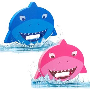 2 Pcs Shark Swim Kickboard for Kids Swimming Kickboards Cute Cartoon Swim Training Kick Board Pool Exercise Equipments Swim Board Kickboard for Beginning Swimmers