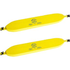 TRC Recreation Super Soft Size Medium Promotional Waist Flotation Swim Belt, Foam Pool Float for Boat and Swimming Accessories, Yellow (2 Pack)