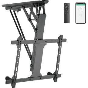 ProMounts Motorized Fireplace Mantel TV Wall Mount Fits Most 37-70 Inch Screens, Motorized Drop Down TV Wall Mount Bracket Above Fireplace for Both Flat and Curved, and Holds up to 77 lbs. in Kuwait