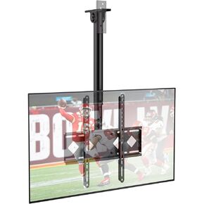 AENTGIU Ceiling TV Mount Bracket - Hanging TV Mount Fits Most 26-65 inch LED, LCD, OLED, Plasma Flat Screen TVs - Adjustable Height Full Motion 360° Rotation Tilting Swiveling Flip Down TV Mount