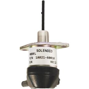 1A021-60015 Fuel Shut Off Solenoid 1A021-60010 Compatible with Kubota Engine L2800 L3130 L3200 L3240 L3400 L3430 V2003 V2203 V2403 D1503 D1703 D1803, for Bobcat S150 S160 S175 S185 T190 AL275,12V