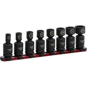 ARES 29021 – 11-Piece 1/2-Inch Drive SAE Low Profile Nano Impact Socket Set – Impact Grade Sockets Offer Greater Clearance Than Typical Shallow Sockets – Includes Aluminum Storage Rail