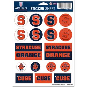 WinCraft NCAA Syracuse University Orange 5" x 7" Sticker Set (17 Stickers on 1 Sheet)