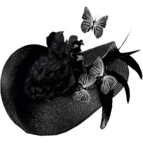 L'ouve Headwear Derby Pillbox Wide Brim Church Hat Tea Party Fascinator Hat for Women Kentucky for Cocktail Wedding 2024