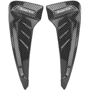 Side Vent Trim,Akozon Pair Carbon Fiber Style Side Marker Air Wing Vent Trim Cover Universal Modification