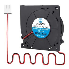 WINSINN DC 120mm Blower Fan 24V 12032 Dual Ball Bearing Brushless Cooling Turbine Turbo 120x32mm 2PIN