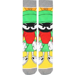 Men's Looney Tunes Marvin The Martian Crew Socks Yellow