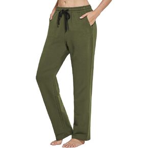 SPECIALMAGIC Women Yoga Sweatpants Pajama Wide Leg Cotton Drawstring Lounge Pants Leisure