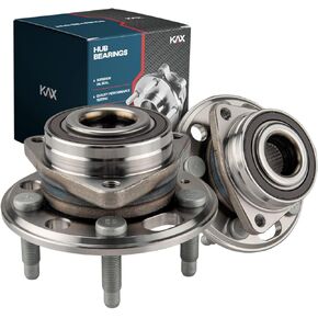 KAX 513288 Pair Front/Rear Wheel Bearing and Hub Assembly fit for 2010-2017 Chevy Equinox,for 2013-2015 Chevy Malibu,for 2010-2017 GMC Terrain,5 Lug w/ABS