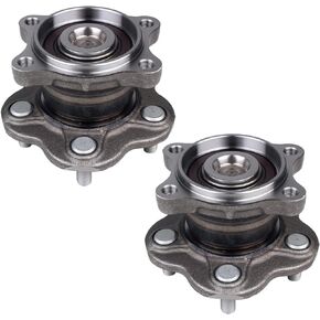 Autoround 512201 Rear Wheel Hub and Bearing Assembly Compatible with 2002-2006 Nissan Altima/2004-2008 Maxima/2004-2009 Quest 5 Lug W/ABS Set of 2